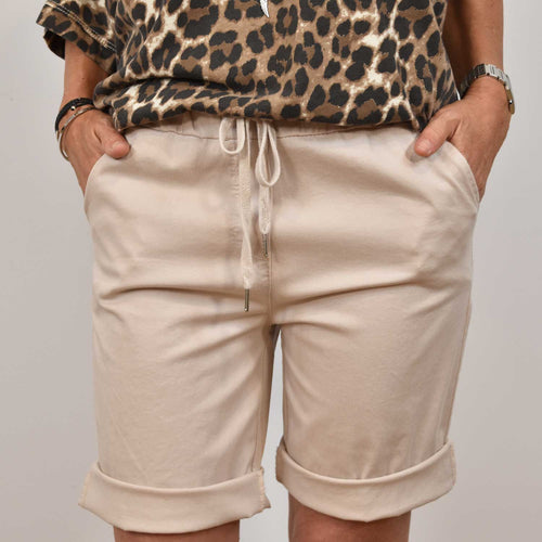 Bermuda cordón beige
