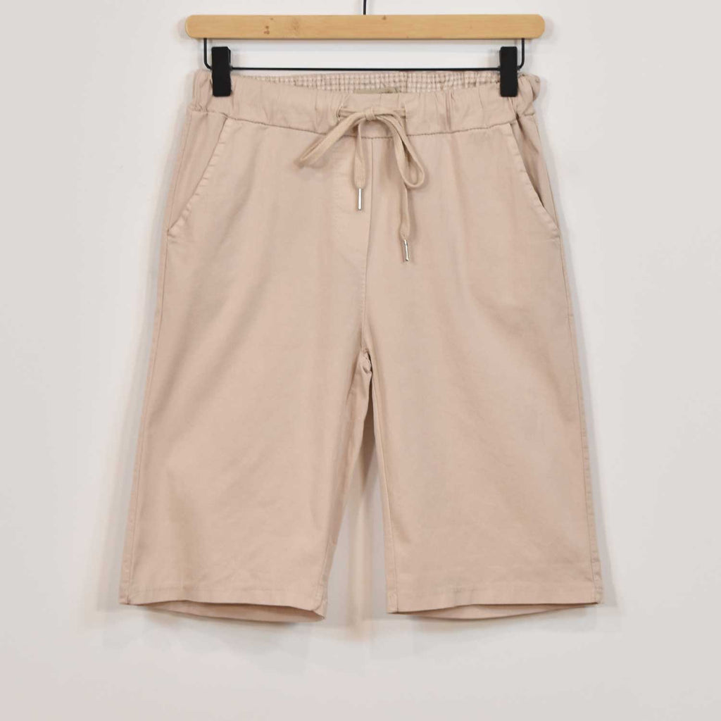 Bermuda cordón beige