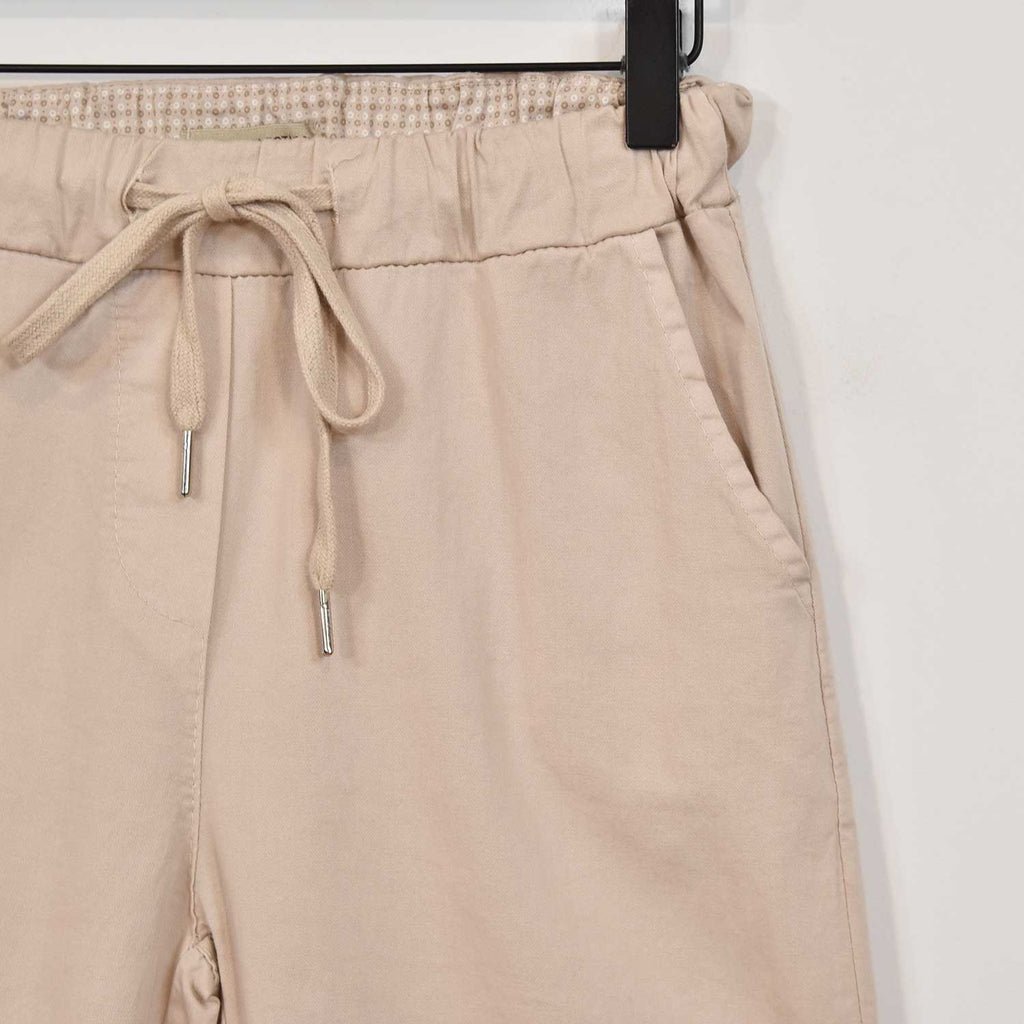 Bermuda cordón beige