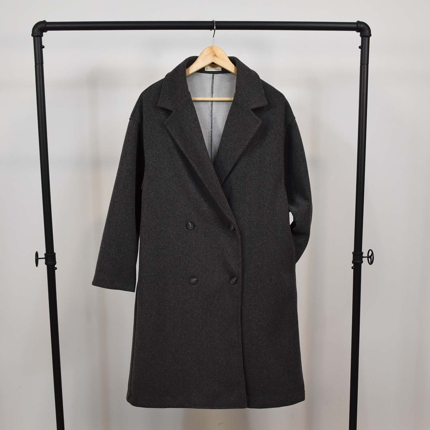 Abrigo oversize gris