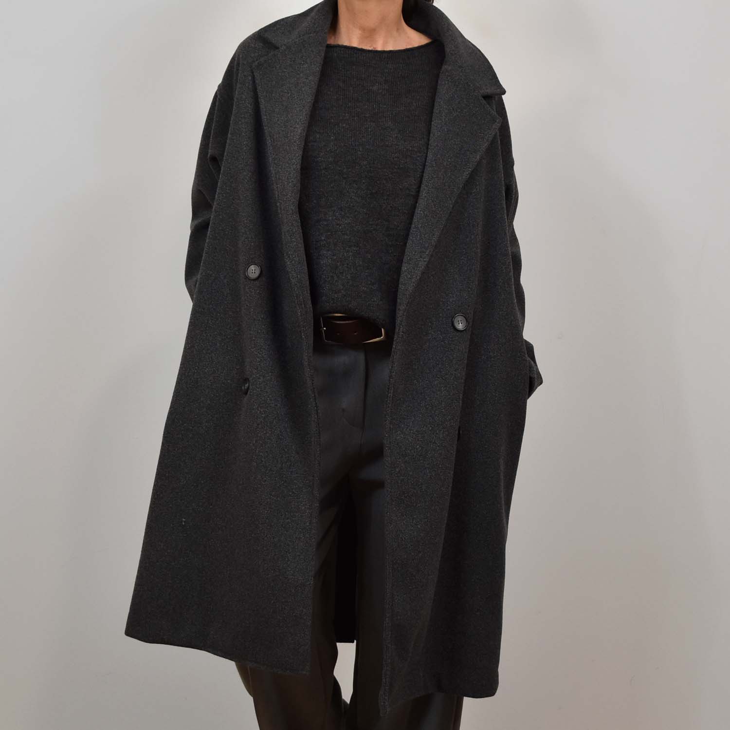 Abrigo oversize gris